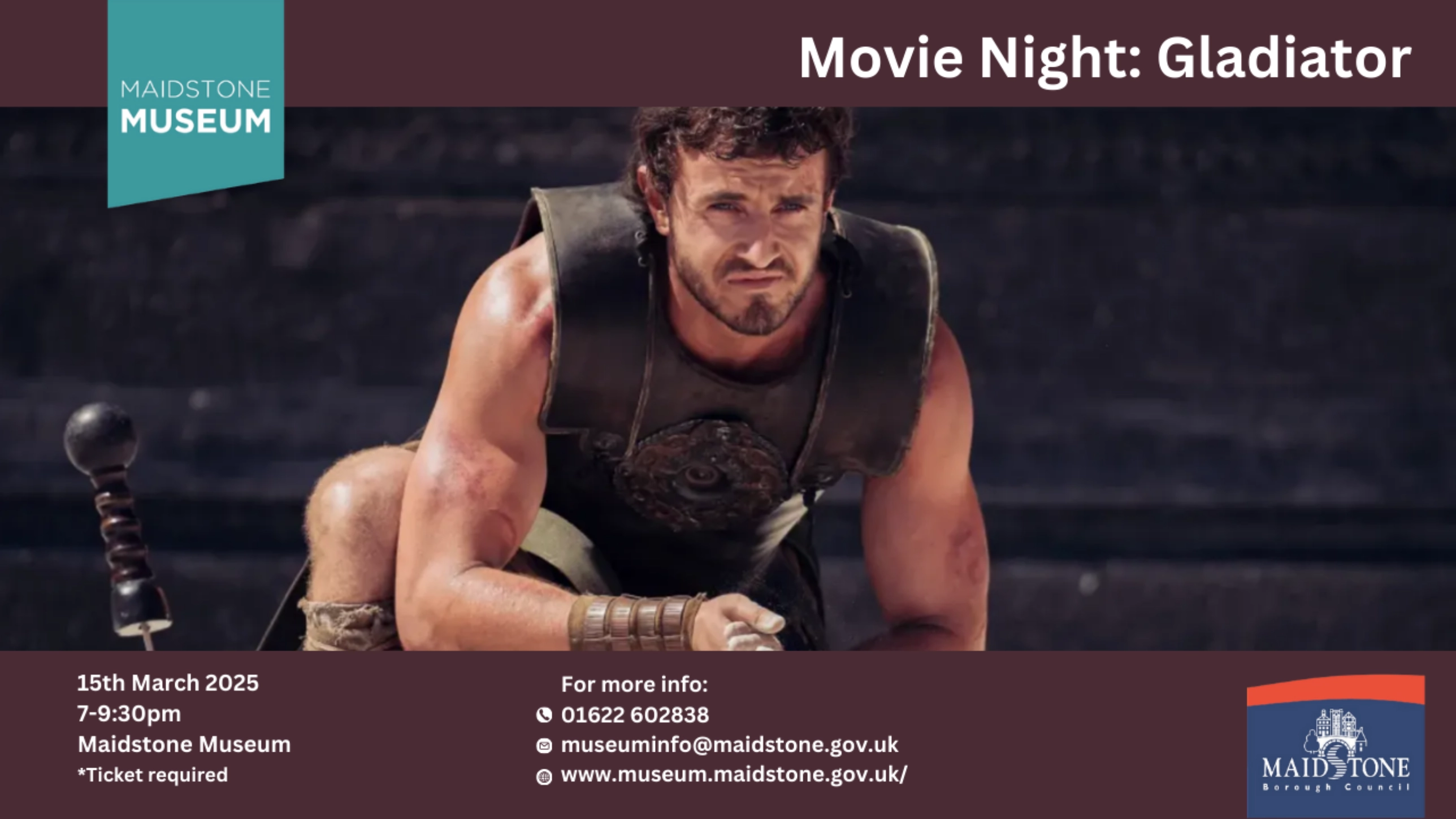 Maidstone Museum Movie Night: Gladiator II