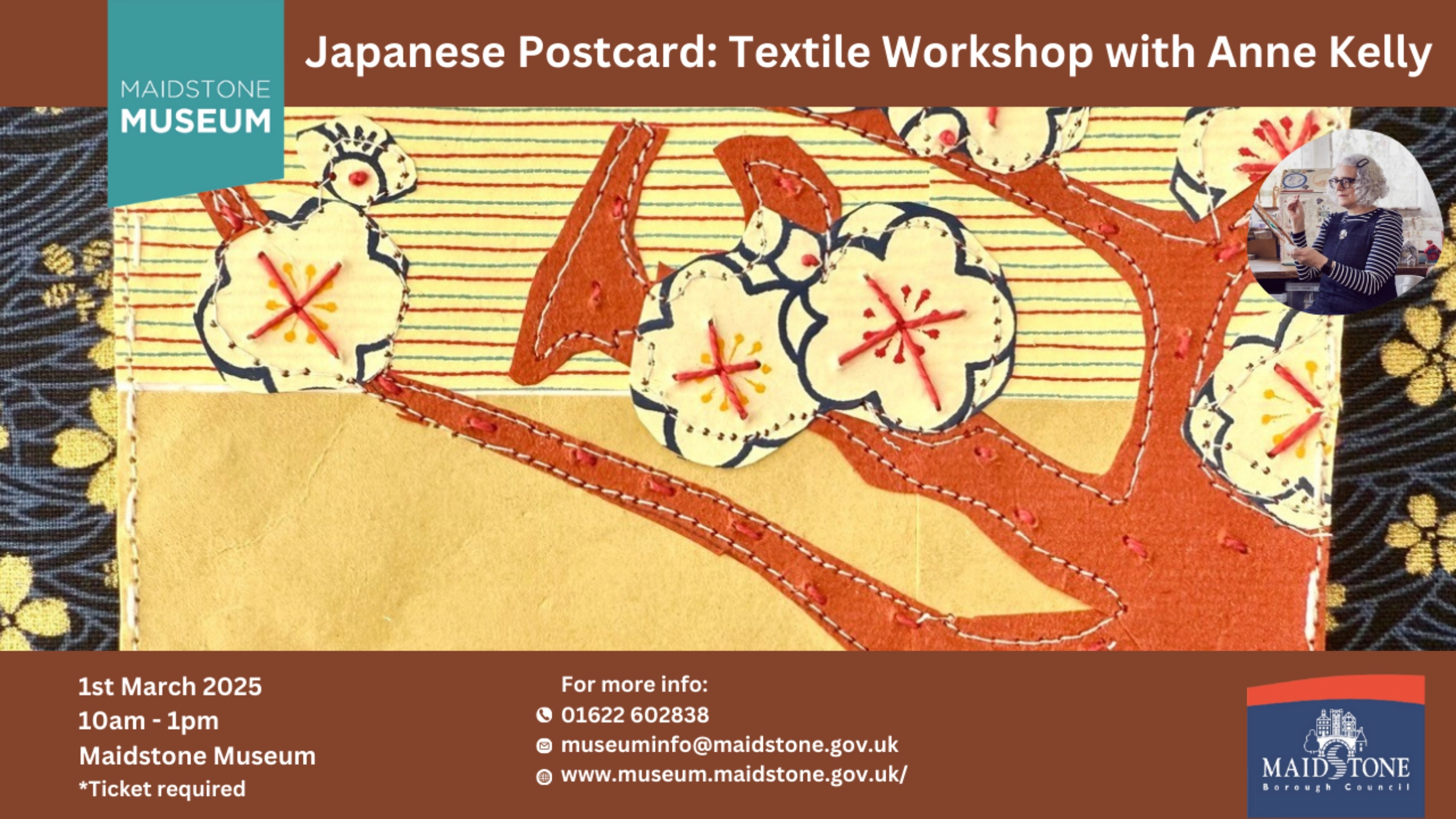 Japanese Postcard: Textile Workshop with Anne Kelly